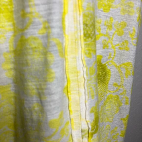 Anthropologie Pilcro yellow white floral v neck knit top size Extra Large XL - Picture 13 of 15
